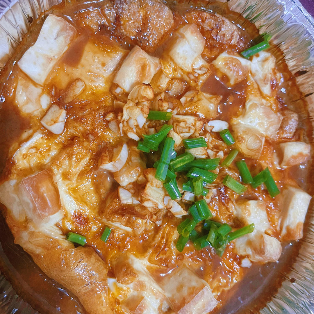 空气炸锅做🥘豆腐抱蛋