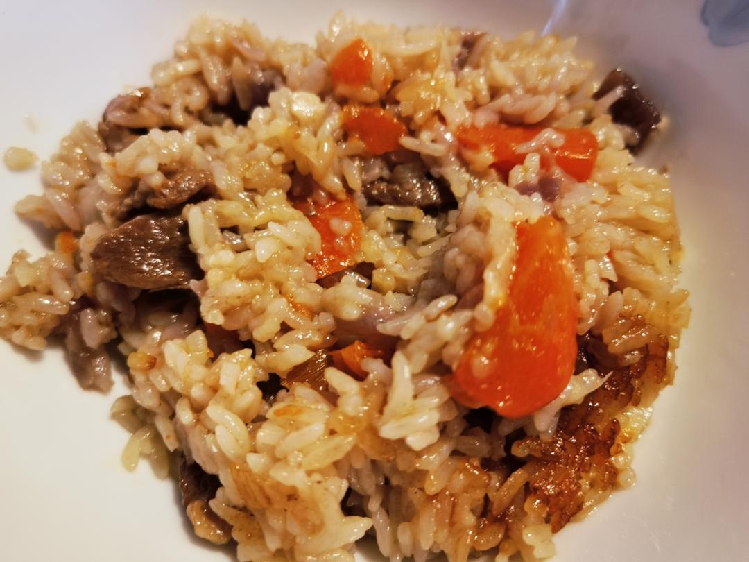 简单易学的羊肉抓饭（电饭锅版和压力锅版）