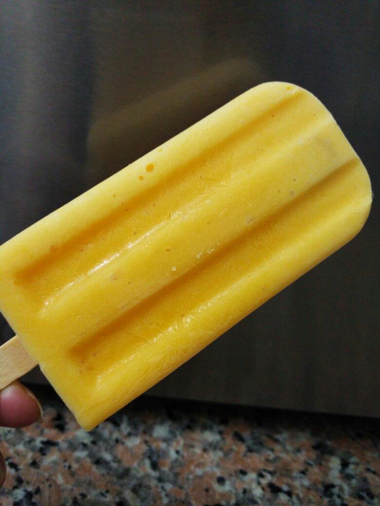 angell9做的芒果牛奶冰棍