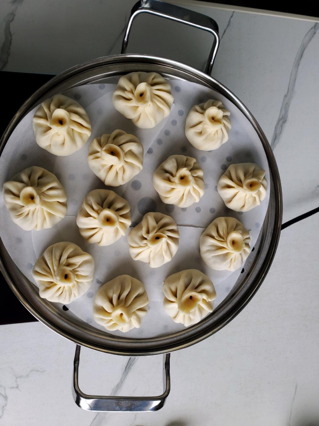 鲜肉小笼包♨️最简单的做法做最好吃的包子