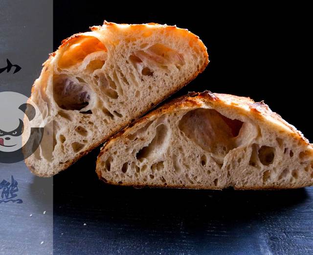 低温发酵免揉面法式乡村面包(French country bread)的做法