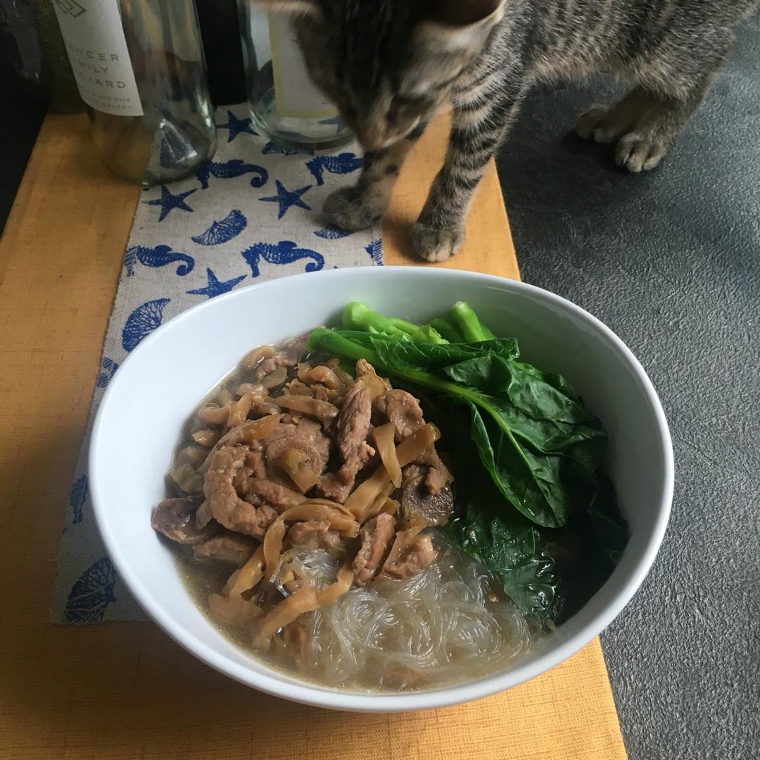 榨菜肉丝汤粉/面