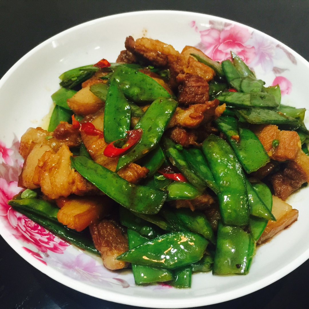 荷兰豆炒肉