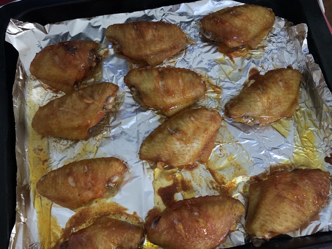 奥尔良烤鸡翅 还没摆盘就被抢光了