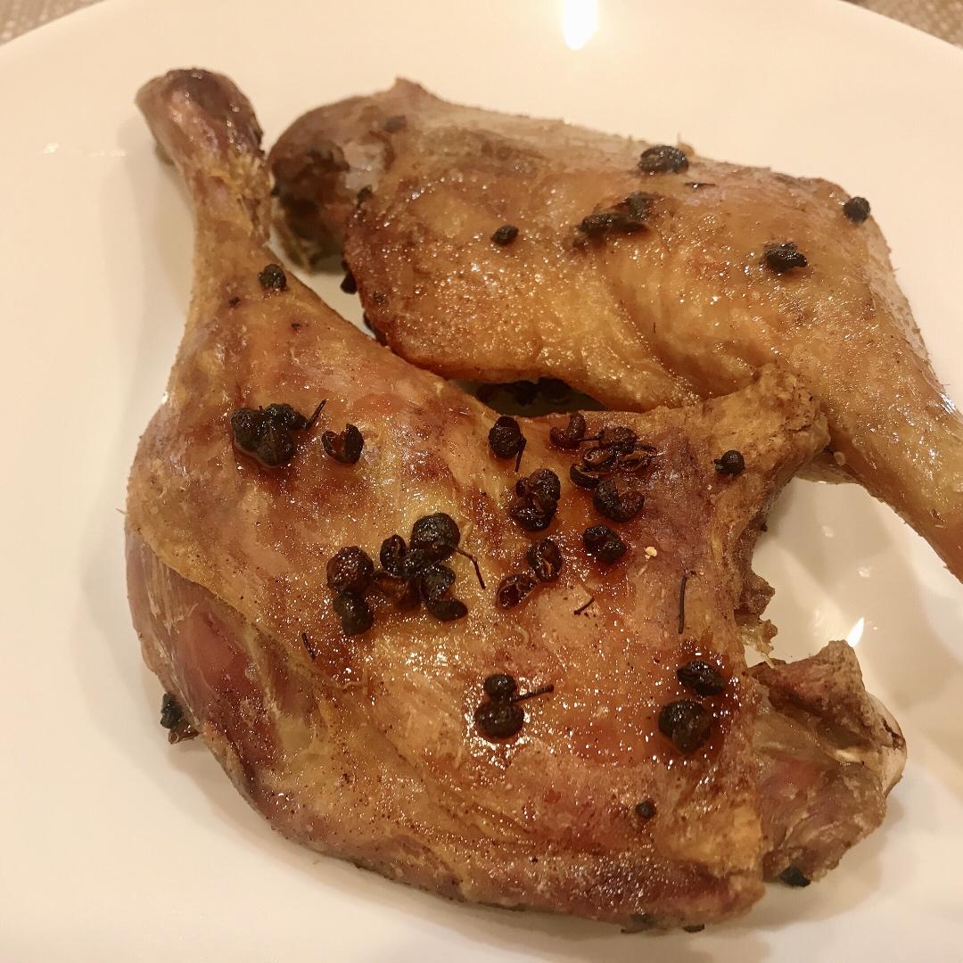 【【椒盐脆皮鸭腿】低脂去油(附香酥鸭做法图片】煎饼卷大葱爱看书_下