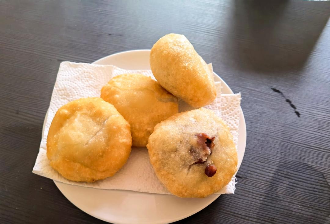 东北油炸糕（糯米粉豆沙馅儿）不翻车很简单