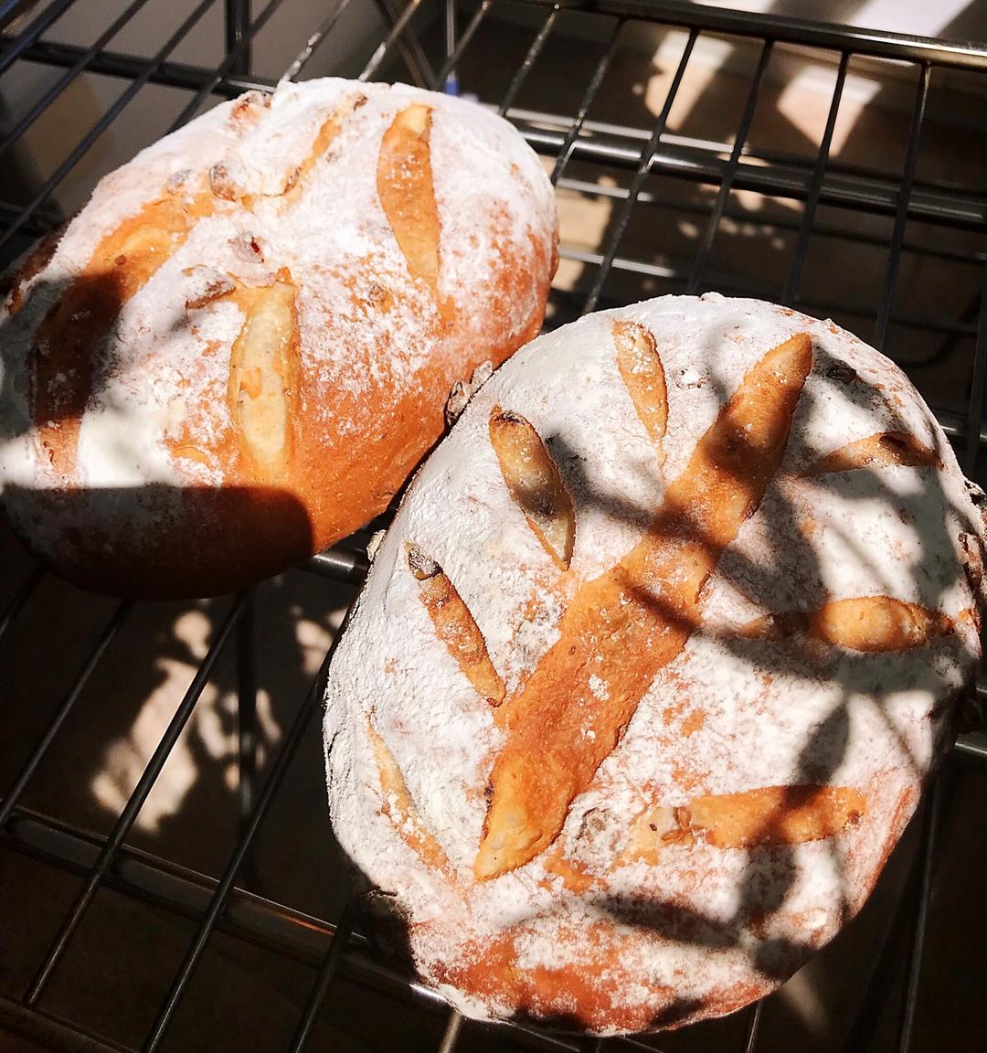 全麦核桃包～软欧包