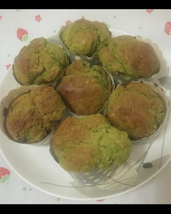 大麦若叶蜜豆玛芬