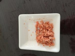 宝宝辅食之菜心三文鱼粥的做法 步骤4