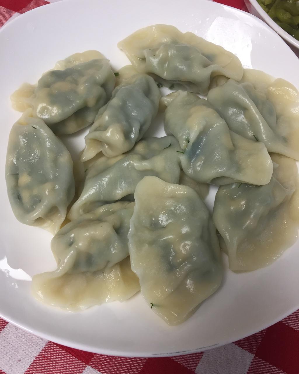 茴香鸡蛋素饺子