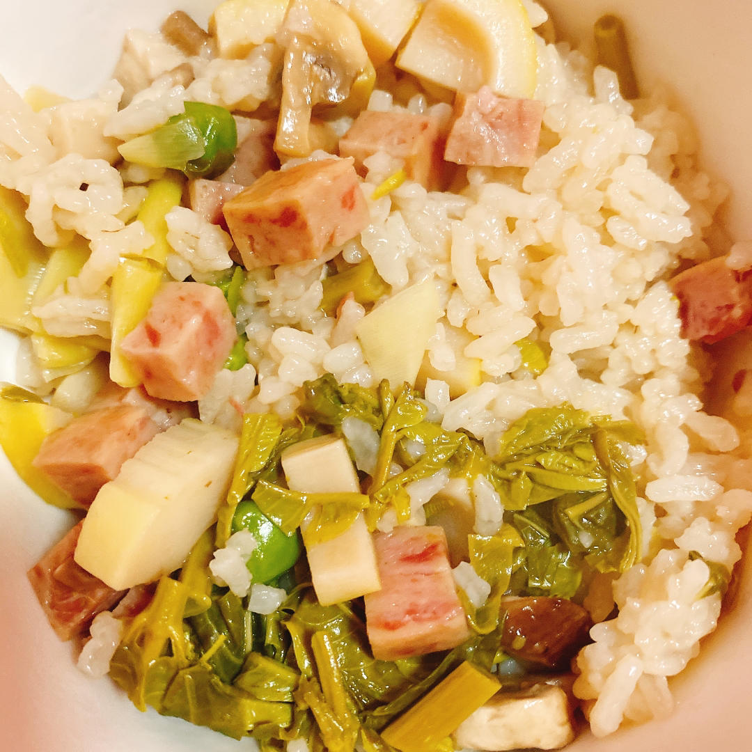 香椿春笋豌豆饭