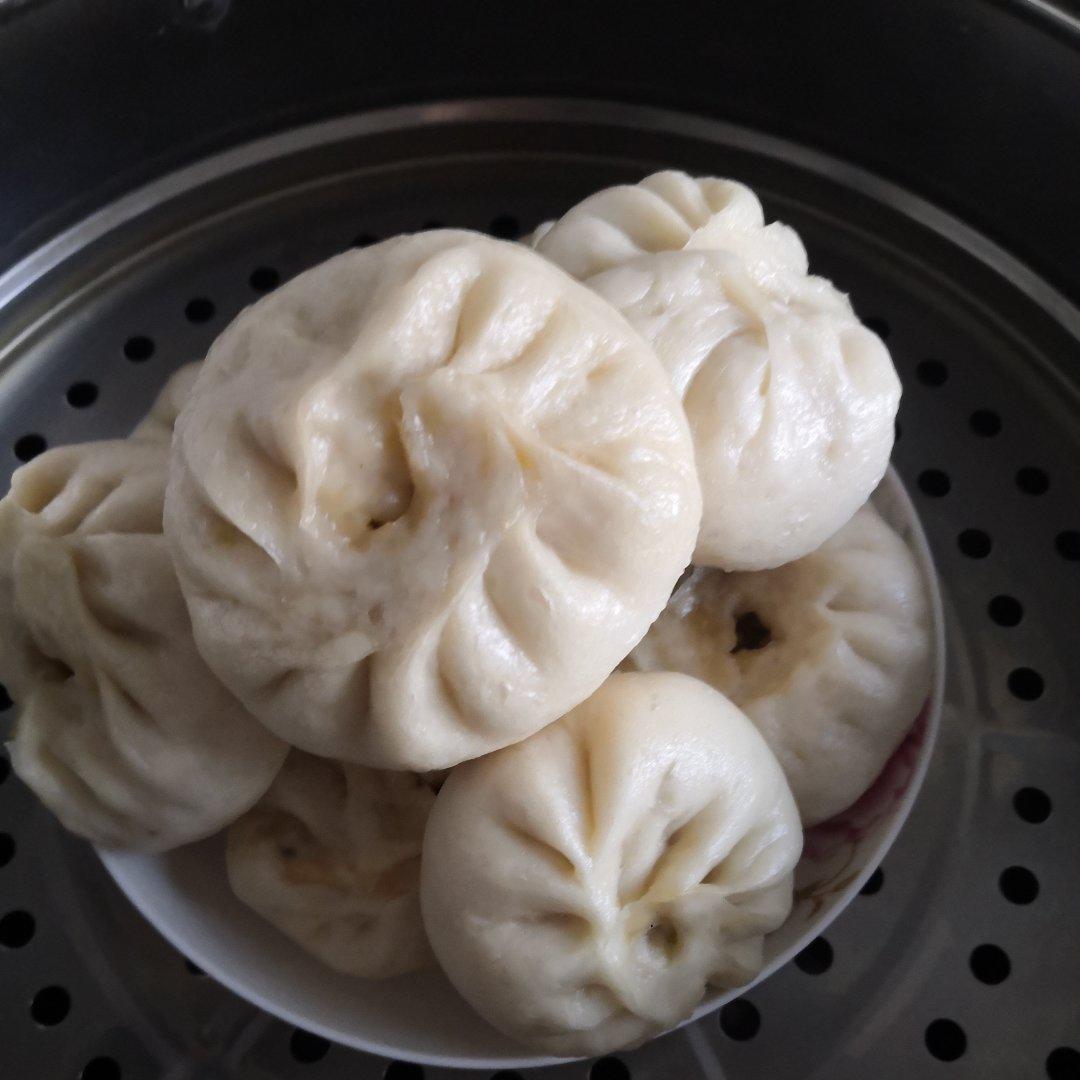 白萝卜素馅包子（一次发酵，保证你吃了忘不掉😜）