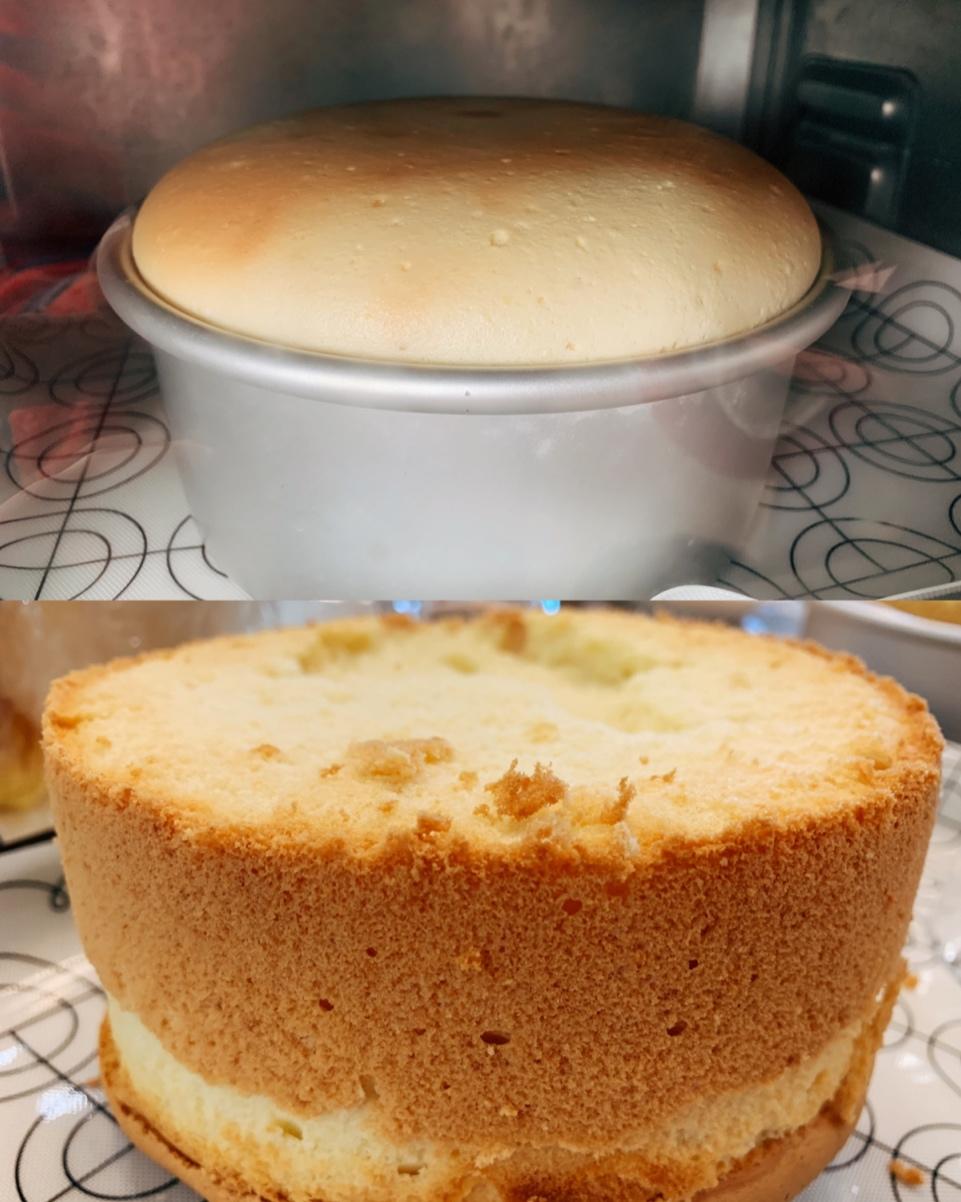 6寸原味戚风蛋糕