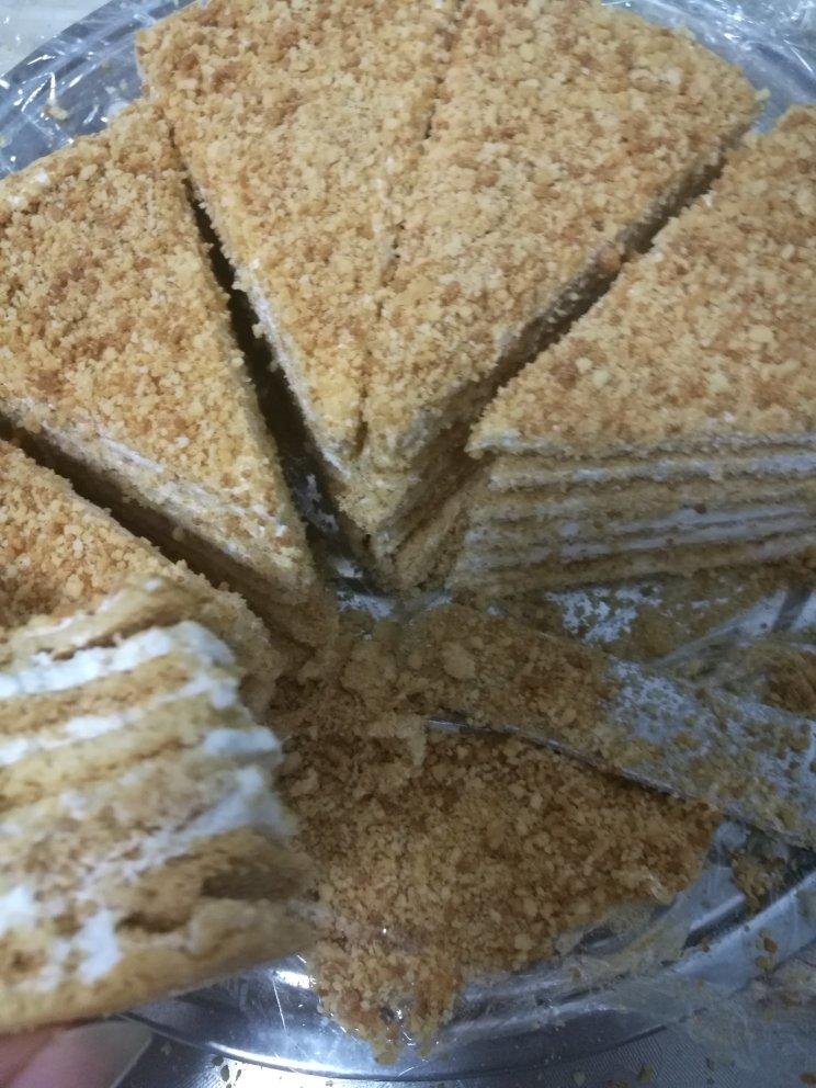 俄罗斯蜂蜜蛋糕   千层蛋糕【又名提拉米苏】