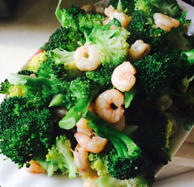 西兰花炒虾仁