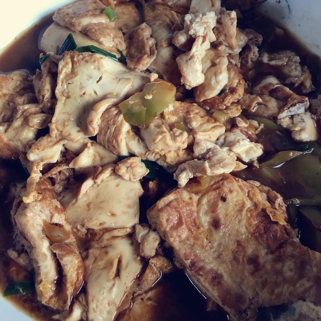 蚝油嫩豆腐