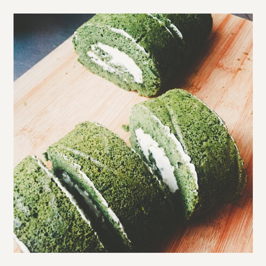 抹茶蜜豆蛋糕卷