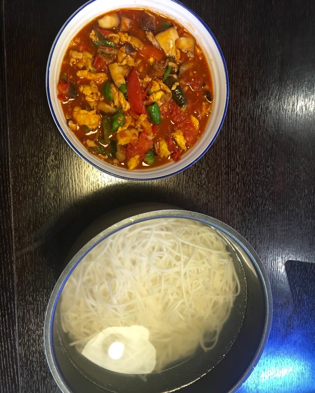 番茄鸡蛋拌面