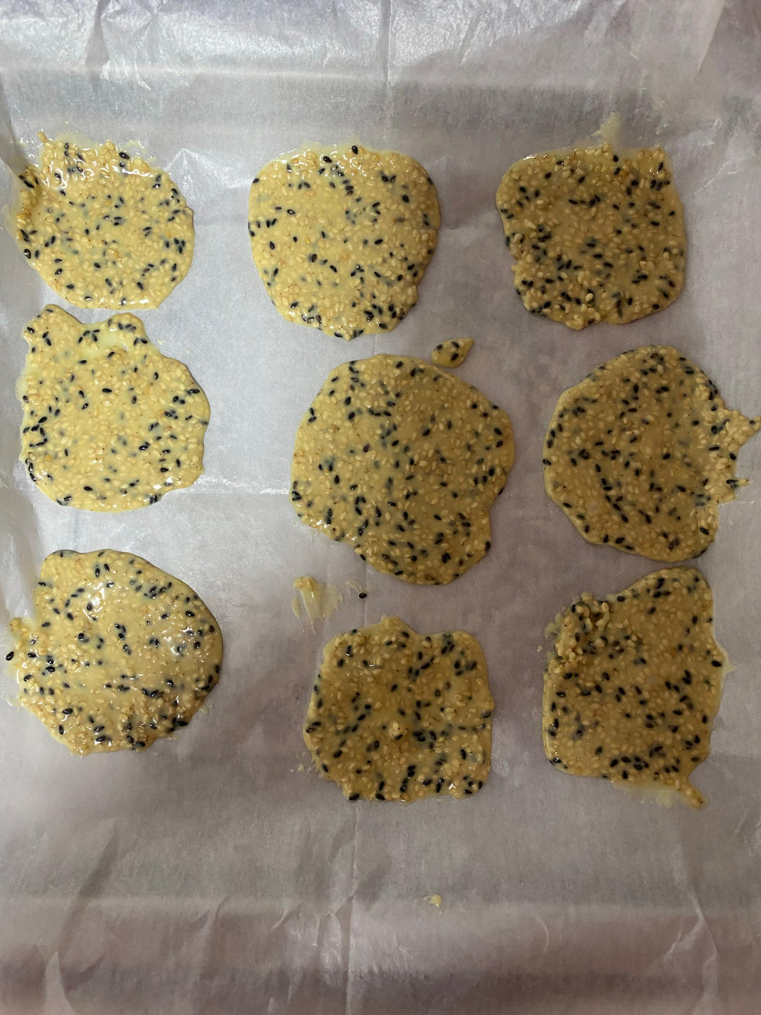 芝麻蕾丝薄脆，梦幻的醇香酥脆~