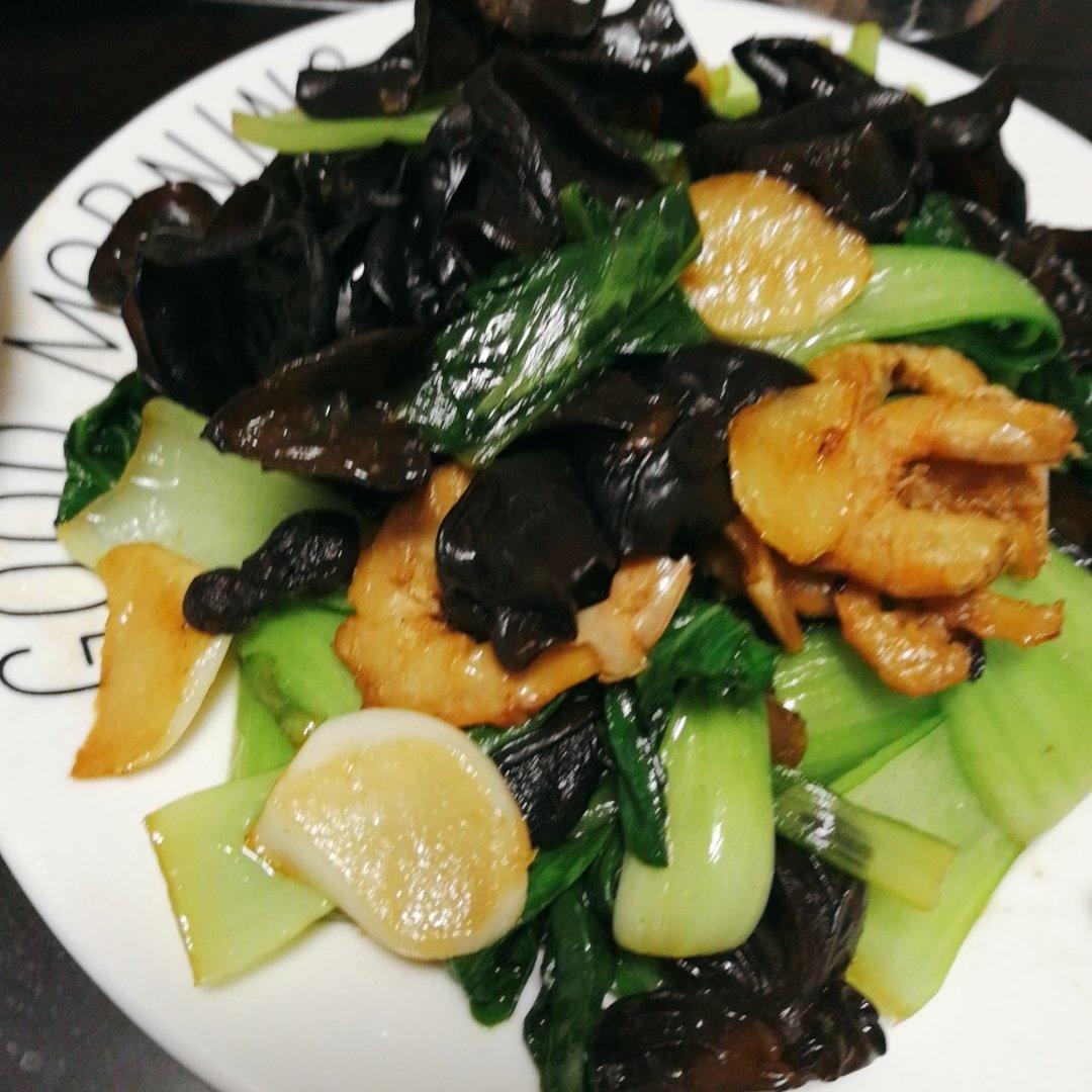 油菜炒海米