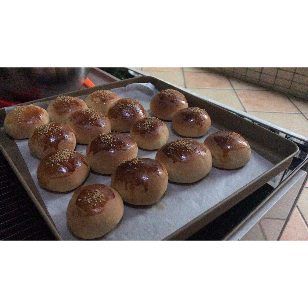 鲜奶油小餐包（一次发酵）