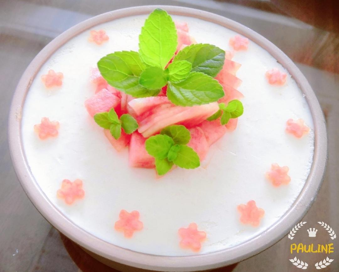 夏恬蜜桃乳酪慕斯蛋糕（6寸）