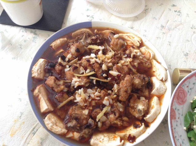 排骨蒸豆腐