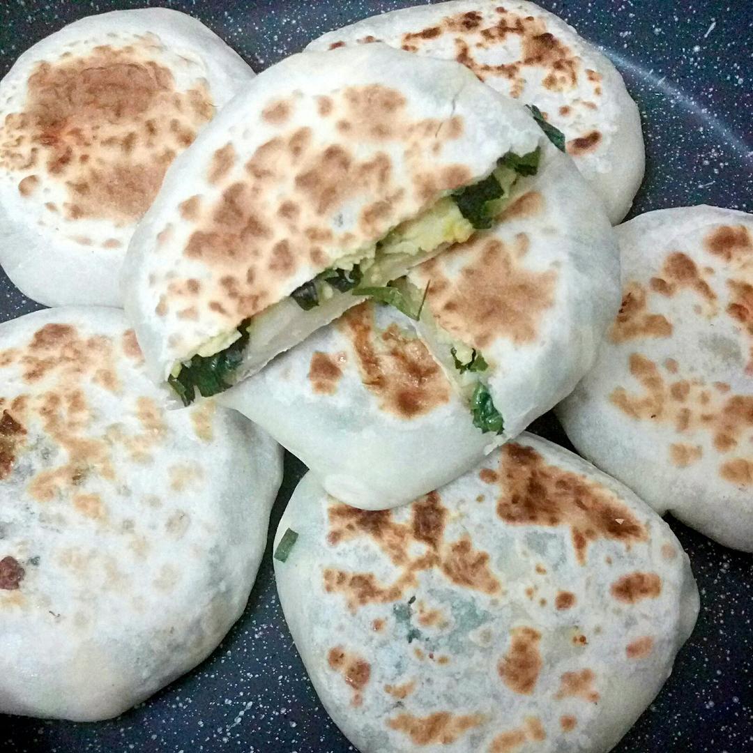 薄皮韭菜饼
