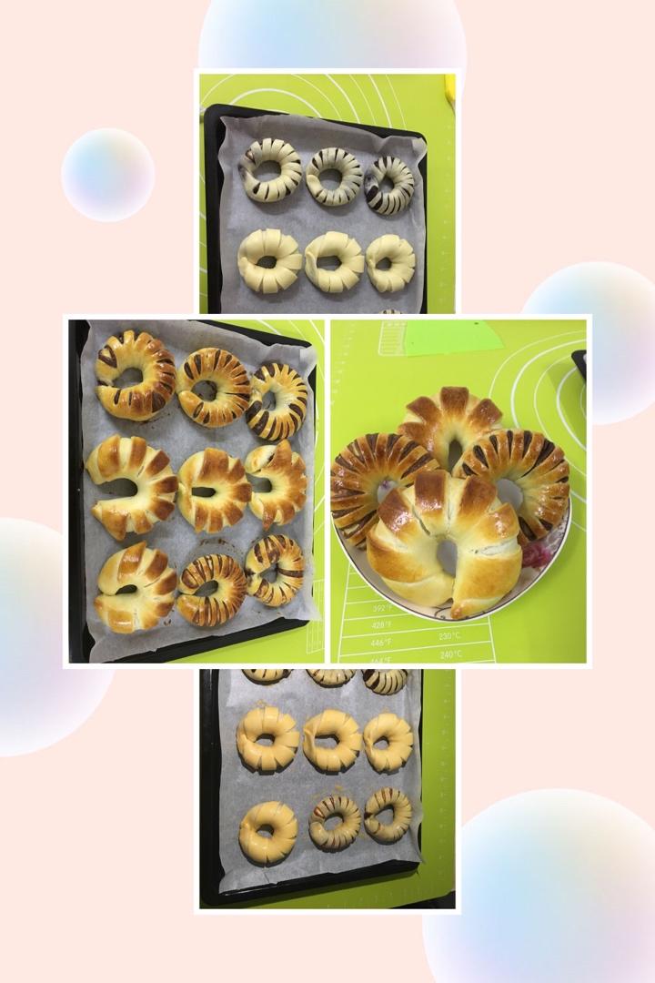 花式豆沙面包