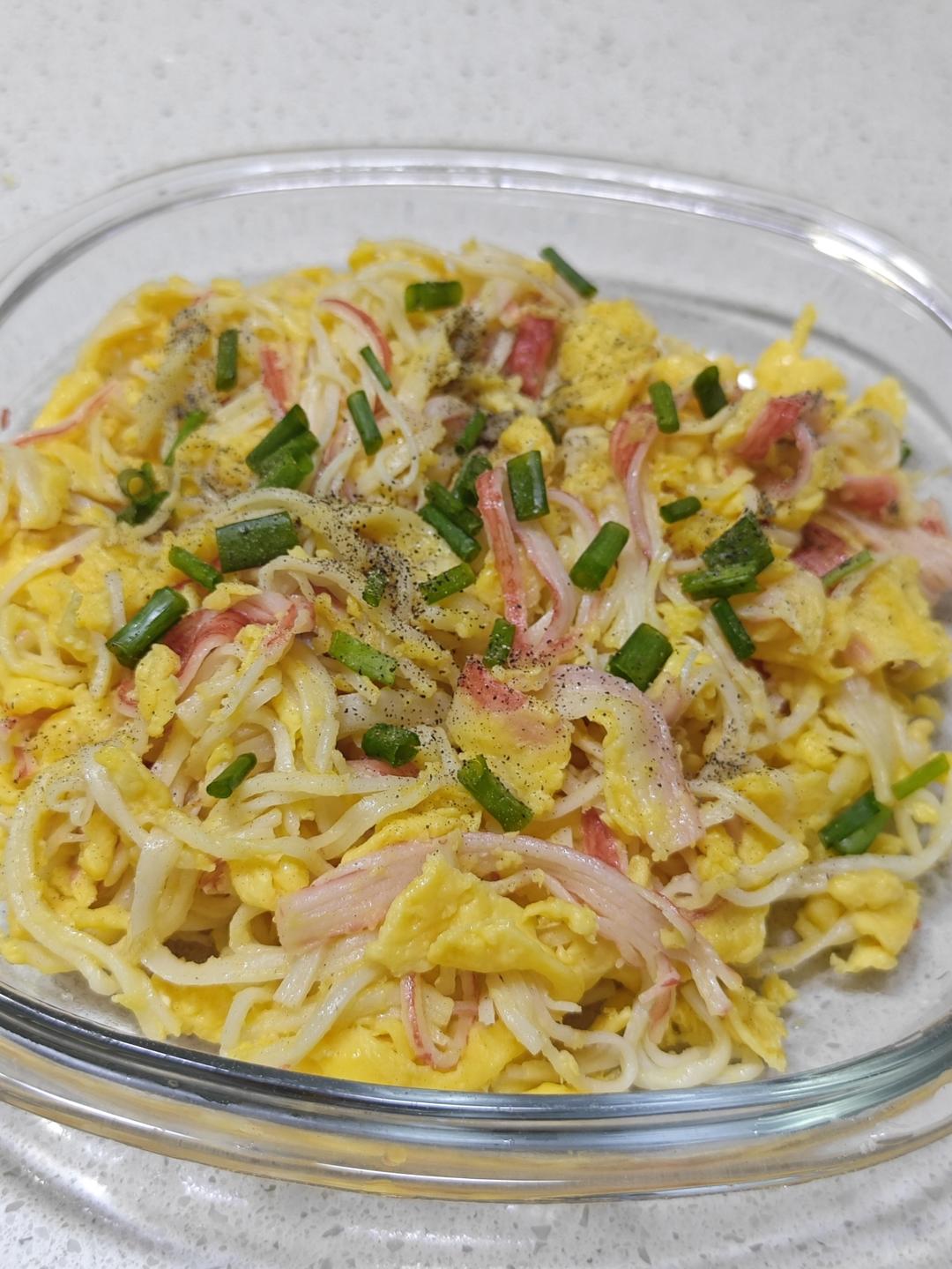 蟹柳滑蛋！鲜嫩到爆！