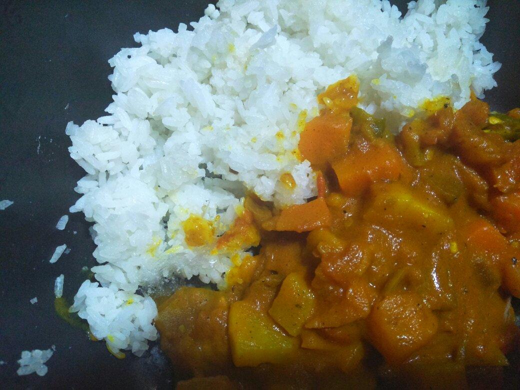 素咖喱饭