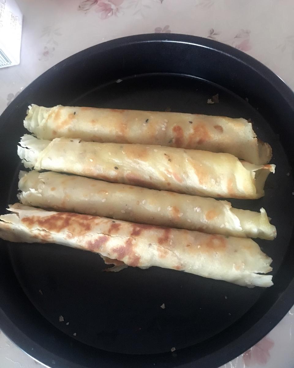 香脆平底锅芝麻蛋卷