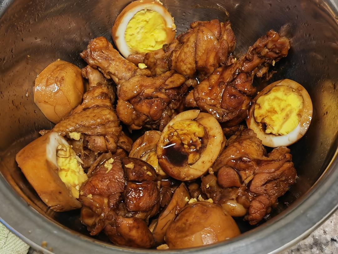 爆好吃的卤鸡腿 卤蛋❗电饭煲 炒锅都可以做~
