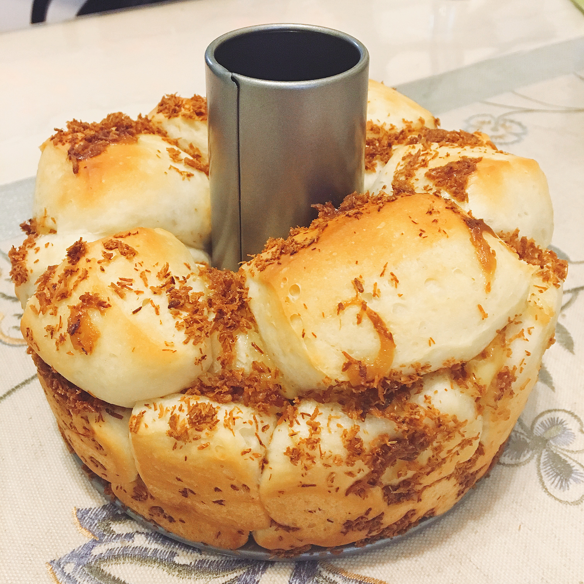 肉松手撕面包—超软会爆浆的面包哟