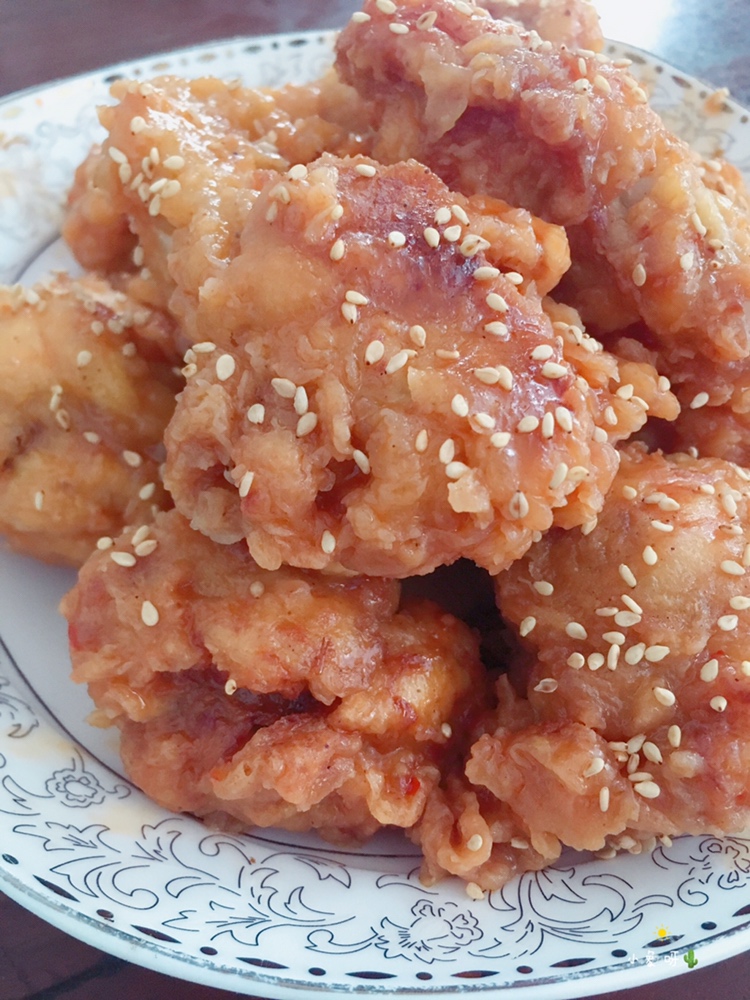中式～儿童辅食｛韩国酸辣甜炸鸡🍗｝的做法