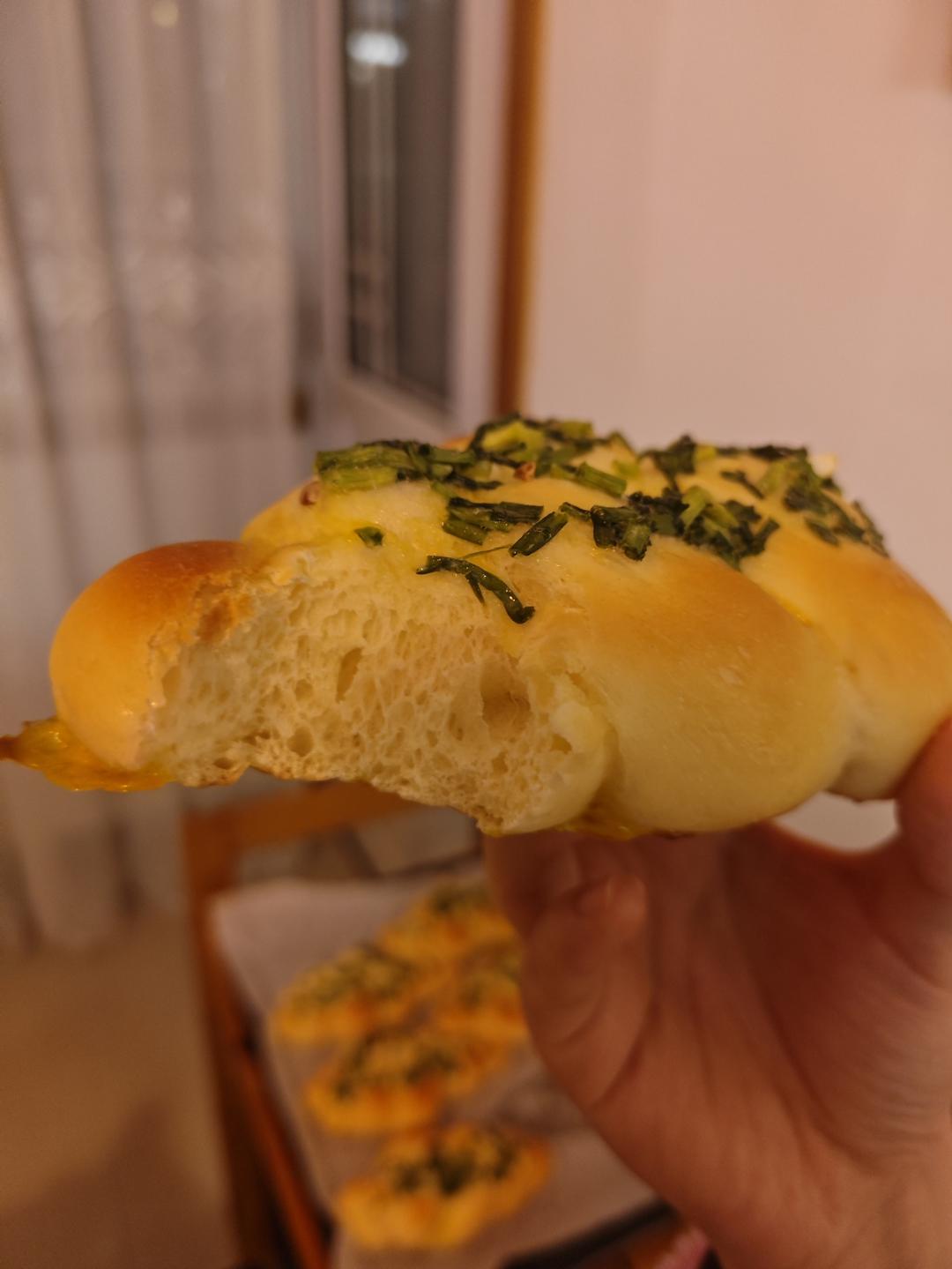 牛油香葱软面包 可以一天三顿都吃它！