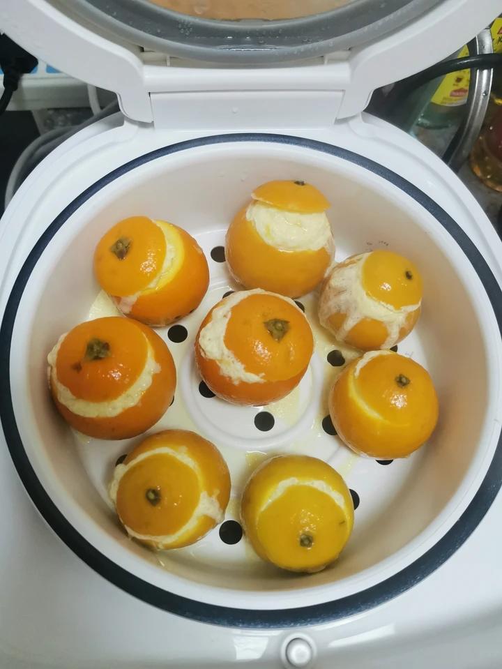 香橙蒸蛋