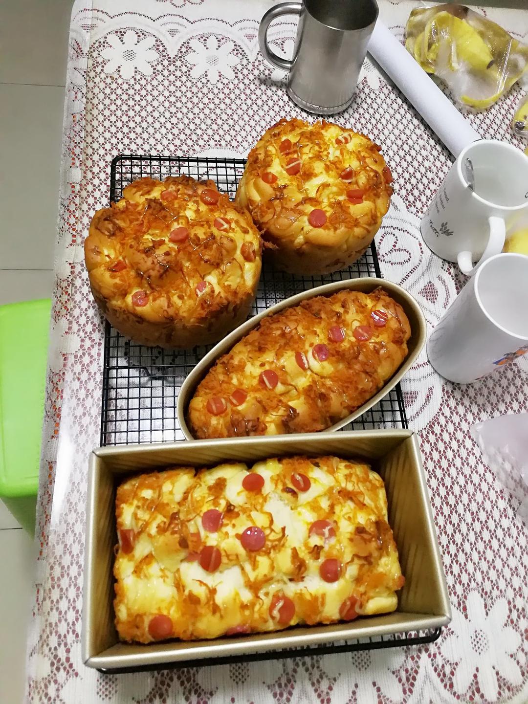 肉松手撕面包—超软会爆浆的面包哟