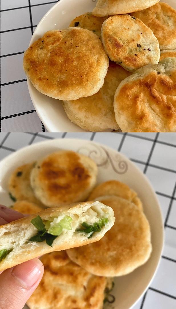 懒人葱花饼，跟面包一样软，太香了