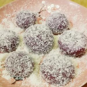紫薯巧克力糯米糍的做法 步骤6