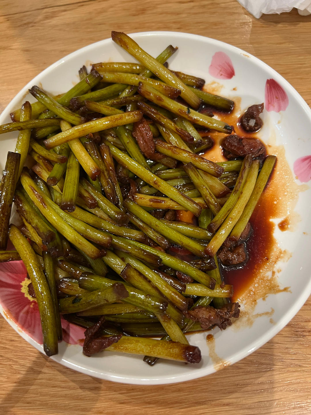 经典美食--蒜苗炒肉(爆炒版)