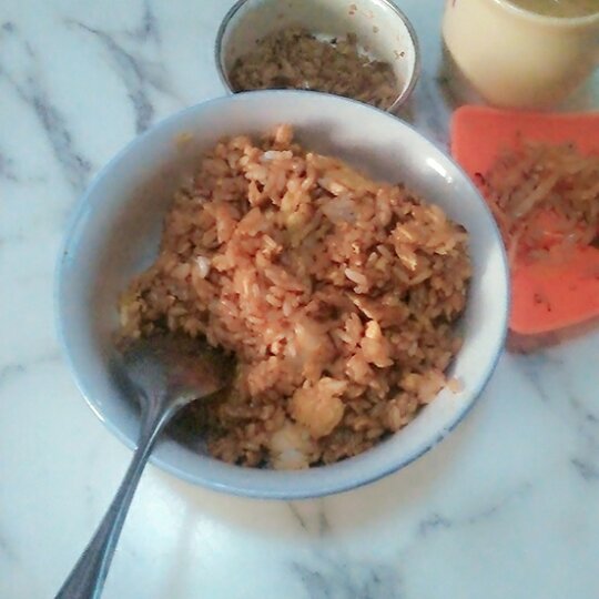 傻瓜版酱油炒饭