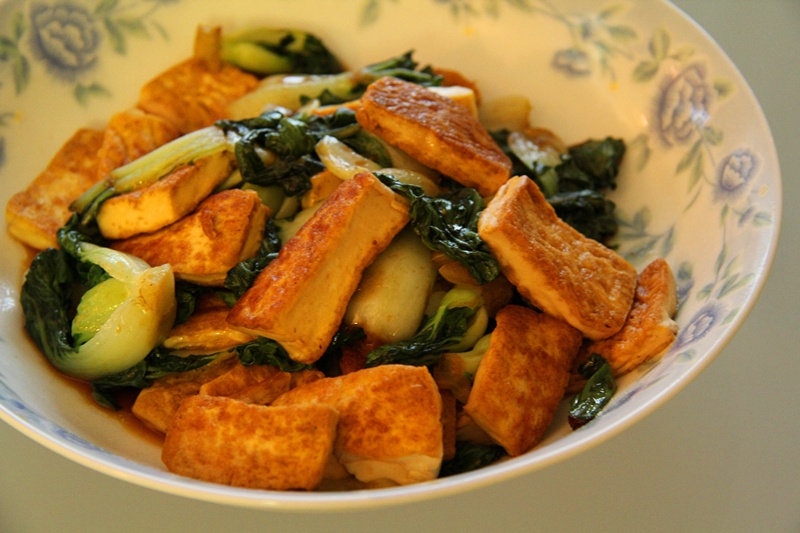 小白菜炒豆腐