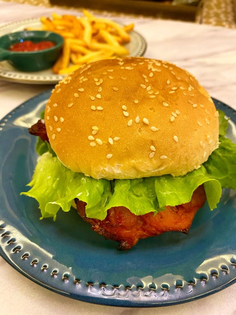 emma19yv做的新奥尔良烤鸡腿堡