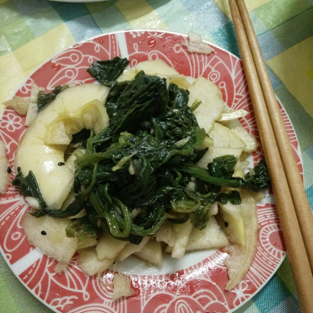 凉拌菠菜