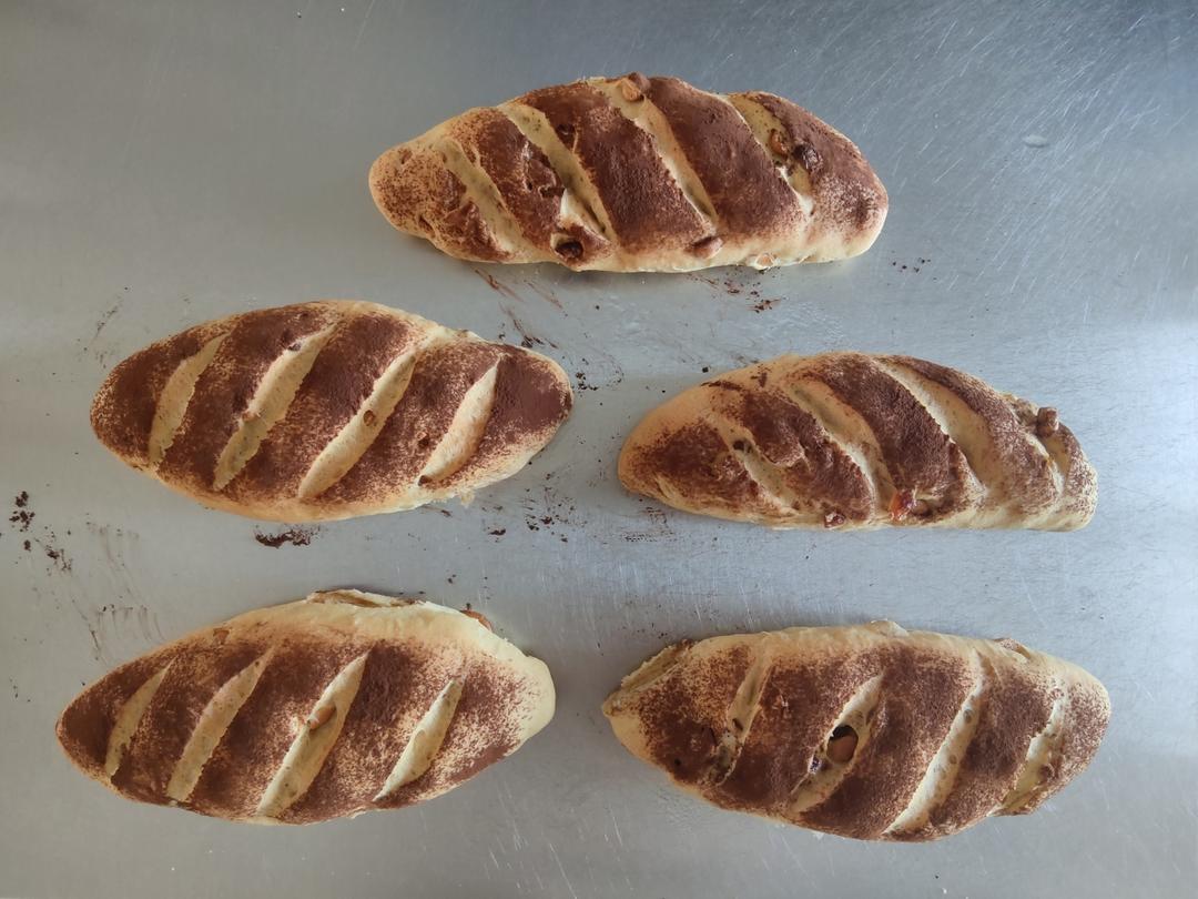 春天必备面包/咖啡全麦核桃软欧包/低糖低油💪