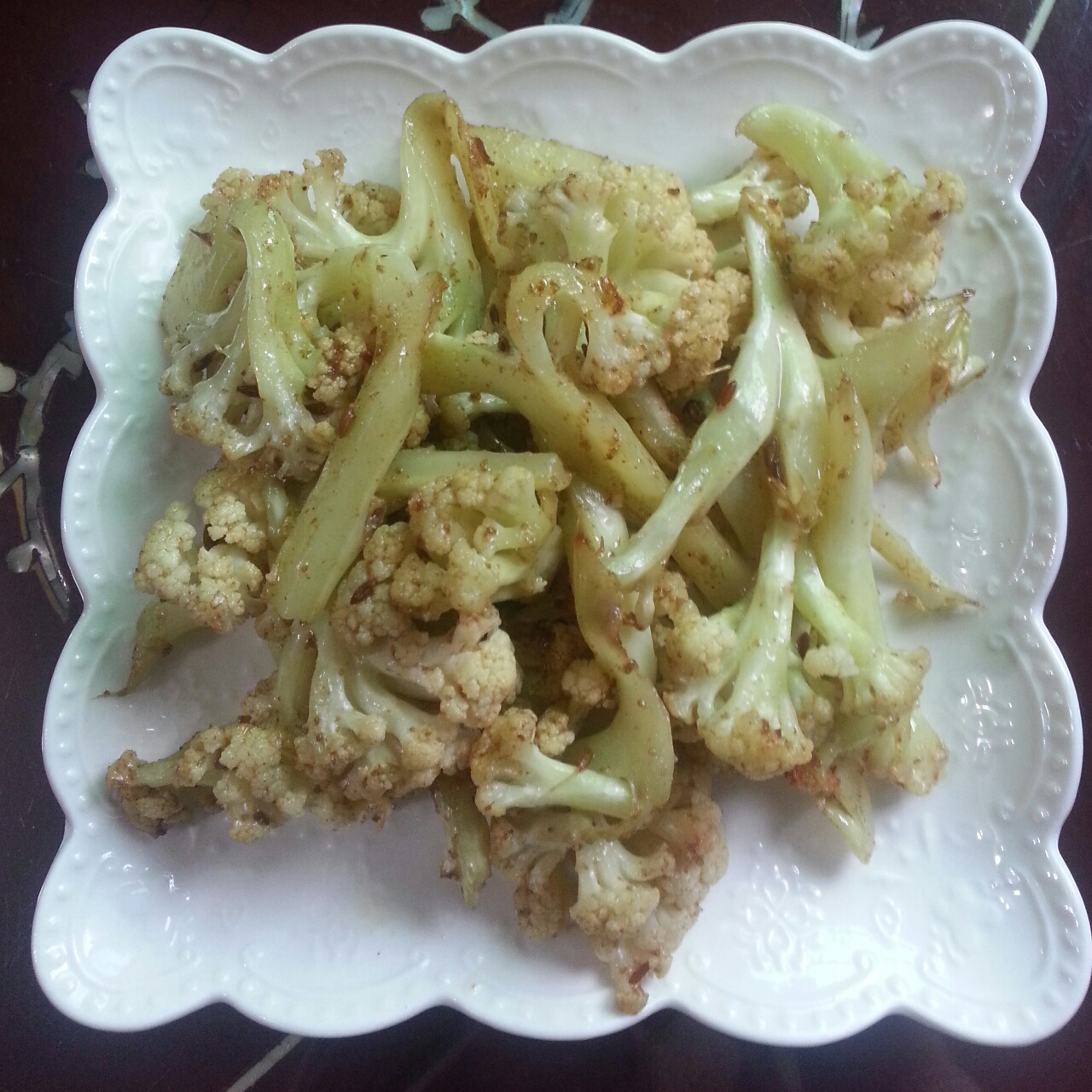 干烤菜花