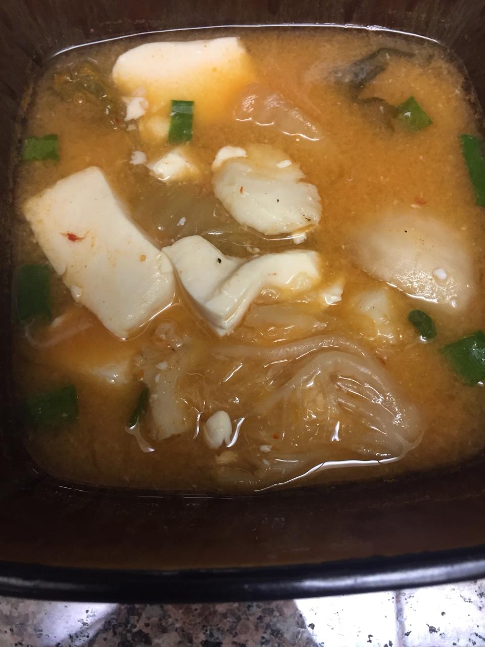 韩式海鲜豆腐锅