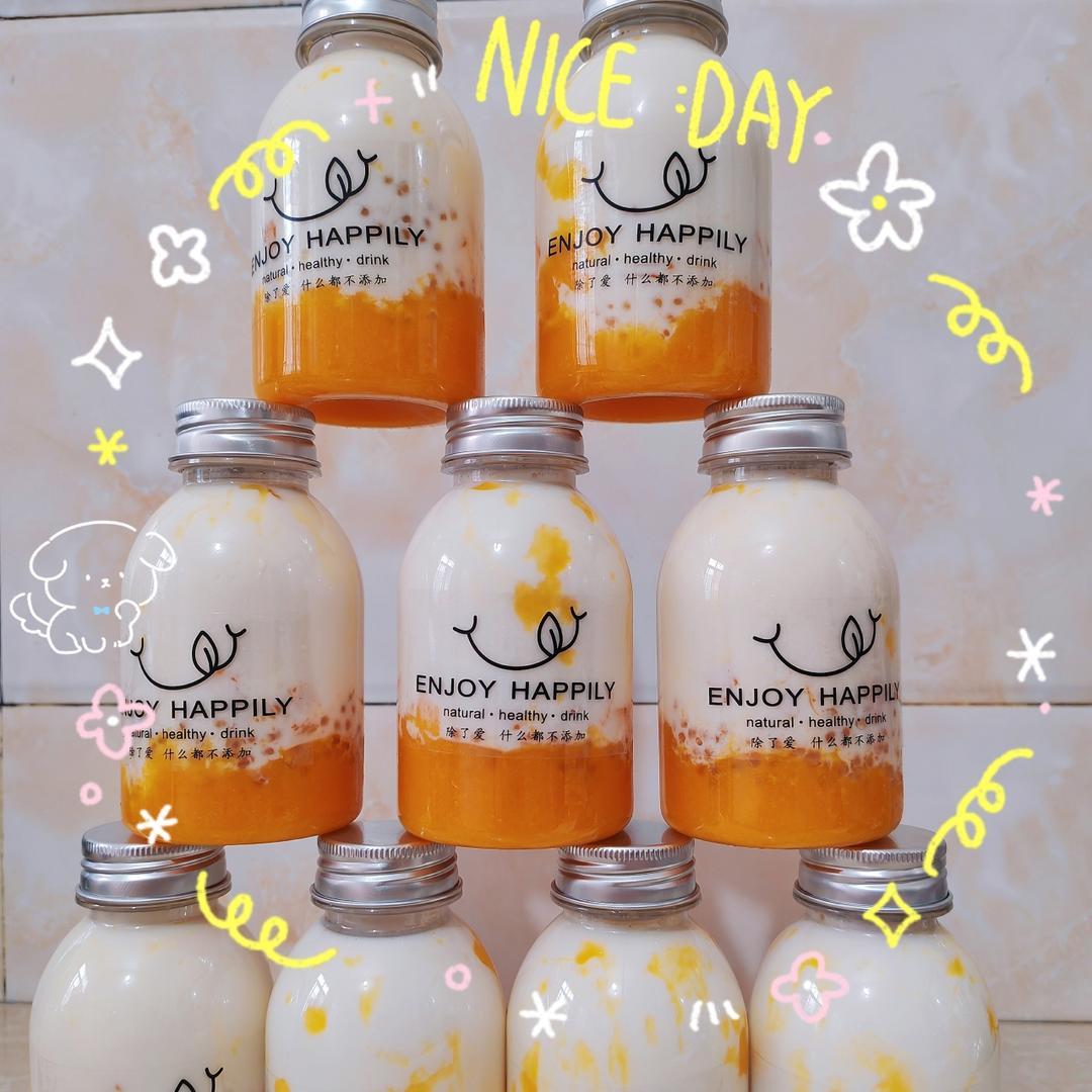 港式甜品——杨枝甘露(芒果西米露)附芒果花切法