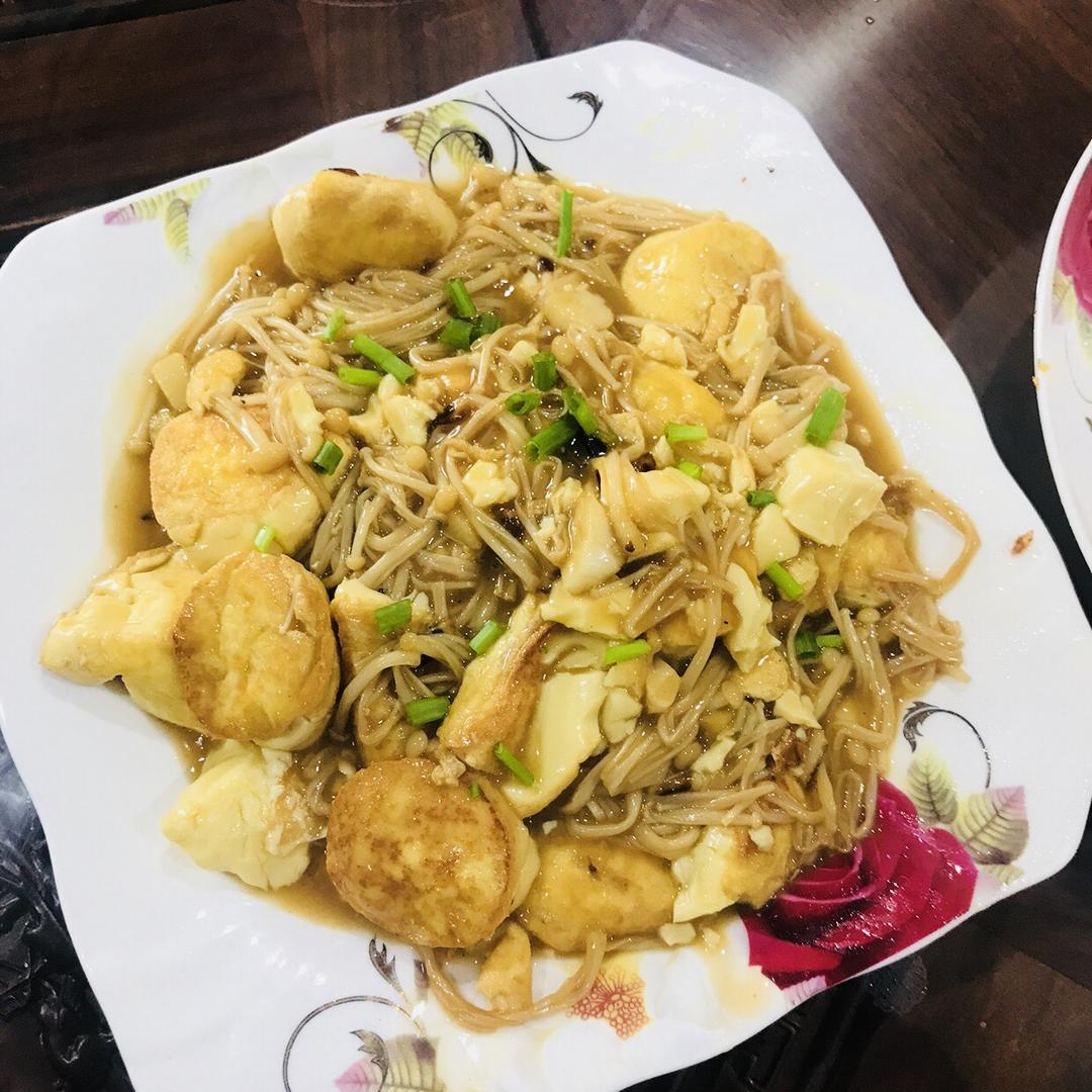 超级下饭菜--金针菇日本豆腐